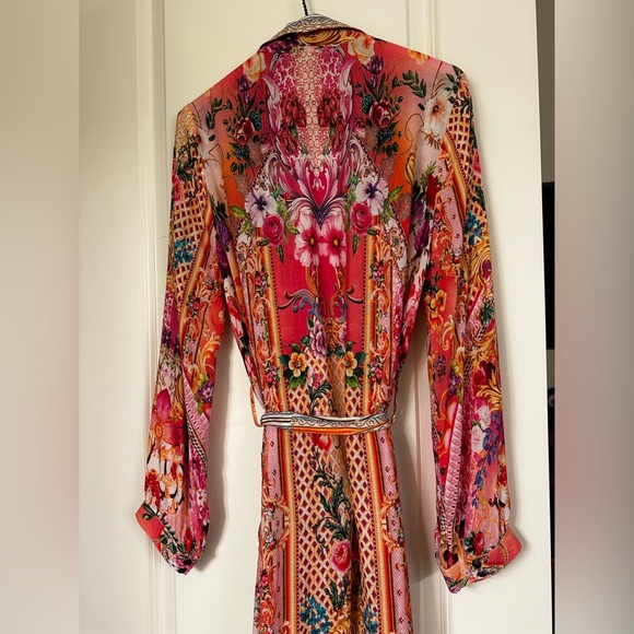 Aratta Floral Multicolor Kimono Goddess Dress - Picture 7 of 16